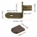 Uxcell Shelf Support Pegs 25pcs 6mm 1 4 L-shaped Bracket Pin With Rubber Sleeve For Furniture Shelves Supplies Bronze Tone