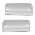 Chrome Door Mirror Covers For Peterbilt 579 2013 2023 Driver And Passenger Side Pair Silver Abs Plastic Replacement Outer 