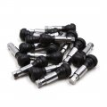 16pcs Motorcycle Car Black Rubber Wheel Rim Tubeless Tire Stubby Valve Stem 