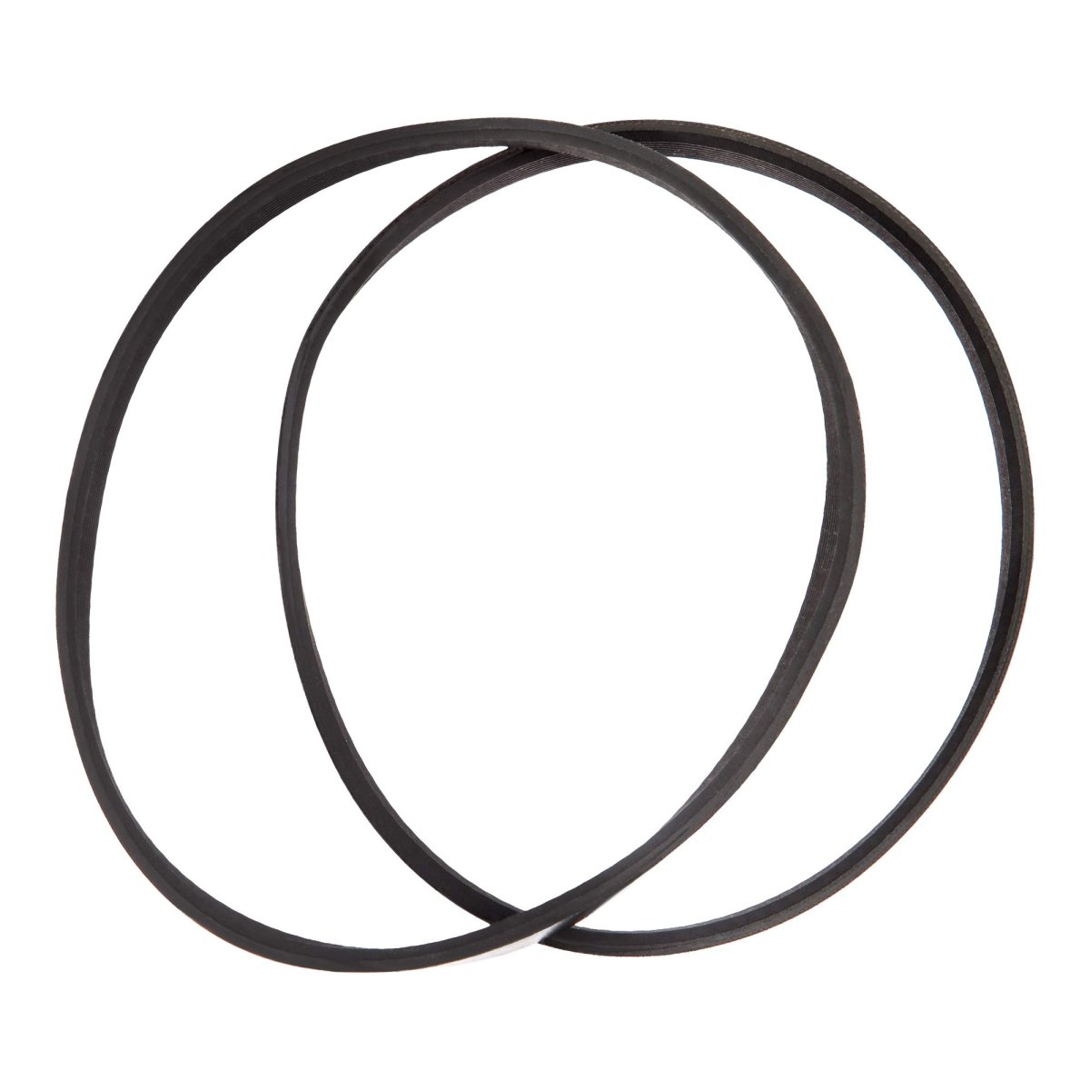 Lathe Drive Belts Set For 10 In Harbor Freight 65345 Mini High Strength Rubber Ribbed Replacement Motor Belt Black