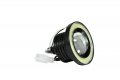 White Halo Fog Lamps Lights Compatible With 2007-2012 Mitsubishi Outlander 07 08 09 10 11 12