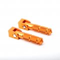 Minho Orange Cnc Folding Motorcycle Bicycle Foot Pegs M8 Rear Footrest Peg Footpeg For Mini Bike Parts Honda Grom Msx125 M10