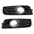 Front Bumper Fog Light Grille Cover For Audi A3 8p S-line 2009-2012 Only Fit 8p0807682 8p0807681 