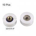 Uxcell Round Groove Nylon Pulley Wheels Roller 10 Pcs For 5mm Rope