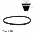 Uxcell A660 V-belts 660mm Inner Girth 13mm Top Width 8mm Thickness A-section Rubber Drive Transmission Belt