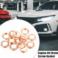 X Autohaux 15pcs 11026-01m02 Engine Oil Drain Screw Gasket M11 Crush Washer For Nissan Pickup 1984-2010