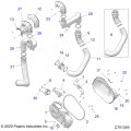 Polaris Rzr Clutch Hose Air Outlet Hc Genuine Oem Part Qty 1