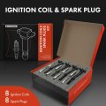 A-premium 8x Ignition Coil Pack And Iridium Spark Plugs Compatible With Ford F-250 Super Duty 2018-2020 F-350 E-350 2018-2019
