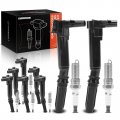 A-premium 8x Ignition Coil Pack And Iridium Spark Plugs Compatible With Ford F-250 Super Duty 2018-2020 F-350 E-350 2018-2019