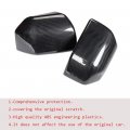 Boltry Abs Engineering Plastics Carbon Fiber Print Chrome Automobile Side Mirror Cover Door Rearview Trim For Ford F150