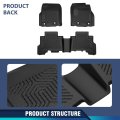 All Weather Floor Mats For Toyota 4runner 2013 2024 And Lx Gx460 2014 2023 Heavy Duty Tpe Cargo Liners 3 Piece Set Black
