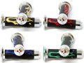 Sport Bike And Dirt Bikes Motorcycle Flame Gel Style Hand Grips With Skull Blue Color For Aprilla Bmw Ducati Triumph Honda