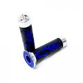 Sport Bike And Dirt Bikes Motorcycle Flame Gel Style Hand Grips With Skull Blue Color For Aprilla Bmw Ducati Triumph Honda