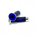 Sport Bike And Dirt Bikes Motorcycle Flame Gel Style Hand Grips With Skull Blue Color For Aprilla Bmw Ducati Triumph Honda