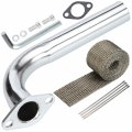 420cc Exhaust Header Pipe Replacement For Predator 420 301cc Gx240 270cc 390cc Mini Bike Go Kart Parts With Heat Shield Tape
