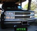 1995-1999 Chevrolet Chevy Tahoe Chrome Grill Grille Kit 1996 1997 1998 95 96 97 98 99 Lt Ls Sport 1500 2500 3500