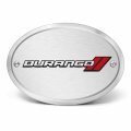 Ipick Image Made For Dodge Durango 3d Logo On Brushed Oval Billet Aluminum 2 Inch Tow Hitch Cover