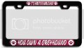 It Is Hard To Be Humble When You Own A Greyhound Dogs Pets Bl 3d Metal License Plate Frame Auto Suv Truck Tag Holder D50 