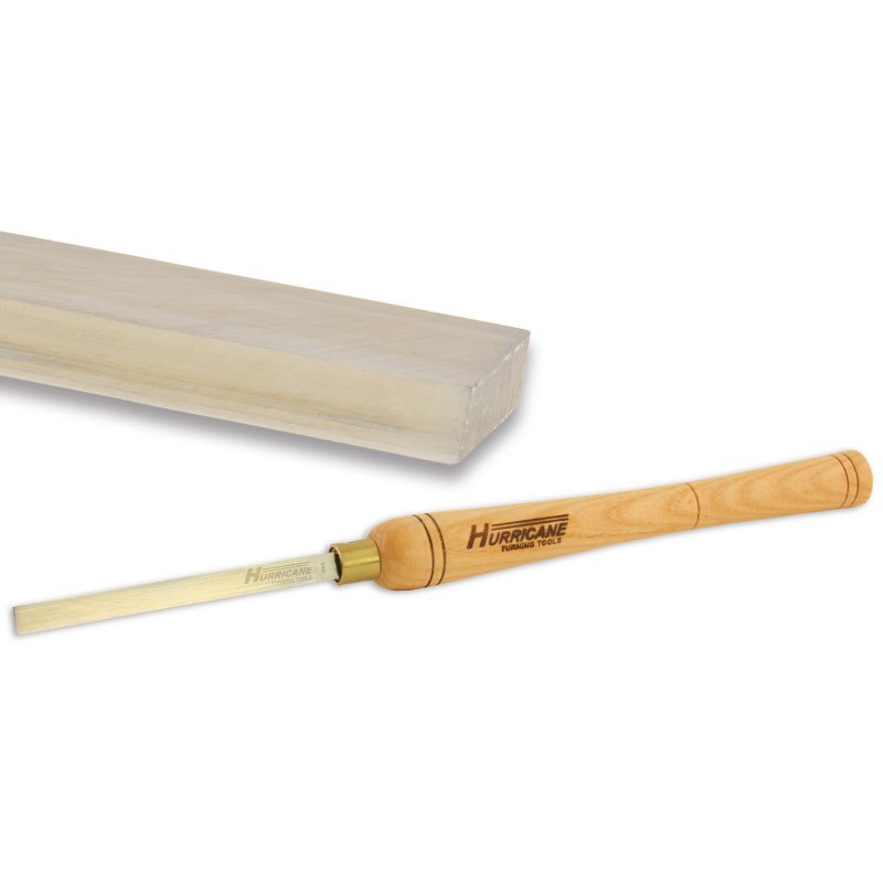 Hurricane Turning Tools Htt-117 High Speed Steel 1 2 Square Scraper For Woodturning
