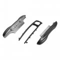 X Autohaux 1 Set Black Painted Key Cover Fob Shell For Porsche Panamera Cayenne Taycan