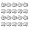 Uxcell 20pcs Aluminum Spacer 5mm Bore 10mm Od 9mm Length Screw Standoff Bushing Plain Finish Round For M5 Screws Bolts And Rods 