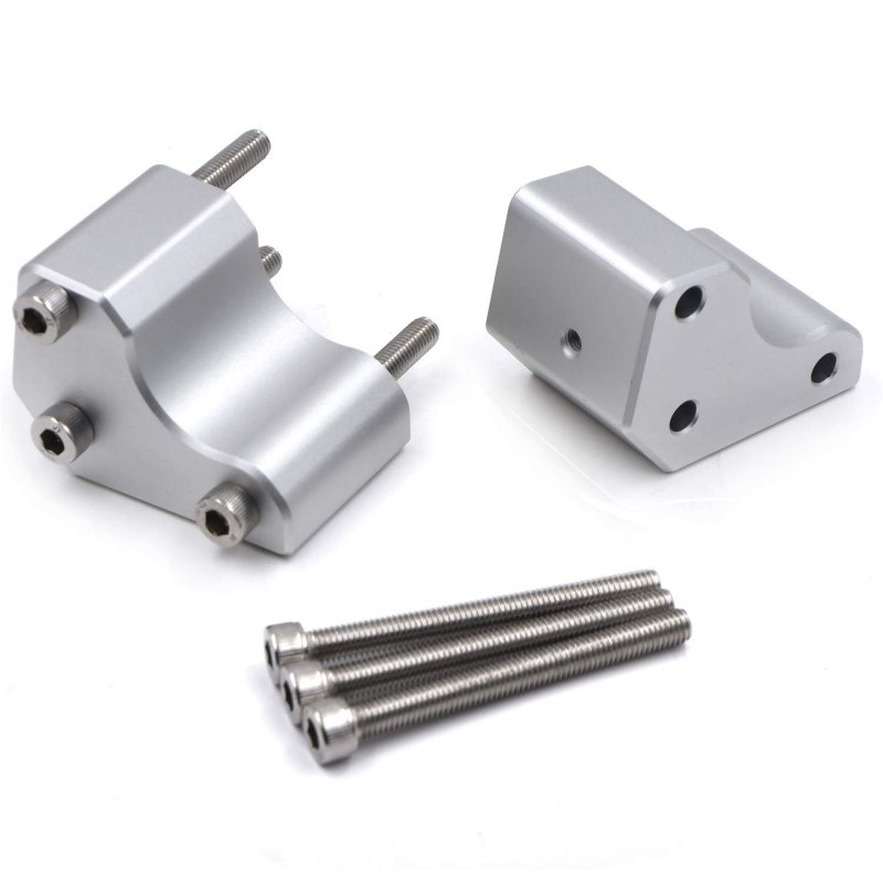 Silver Racing Lift Risers Handle Bar Adapter For Kawasaki Gtr 1400 Concours 14 Zg 2008-2018 P N Gzsp-zg-034