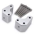 Silver Racing Lift Risers Handle Bar Adapter For Kawasaki Gtr 1400 Concours 14 Zg 2008-2018 P N Gzsp-zg-034