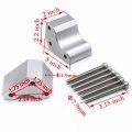 Silver Racing Lift Risers Handle Bar Adapter For Kawasaki Gtr 1400 Concours 14 Zg 2008-2018 P N Gzsp-zg-034