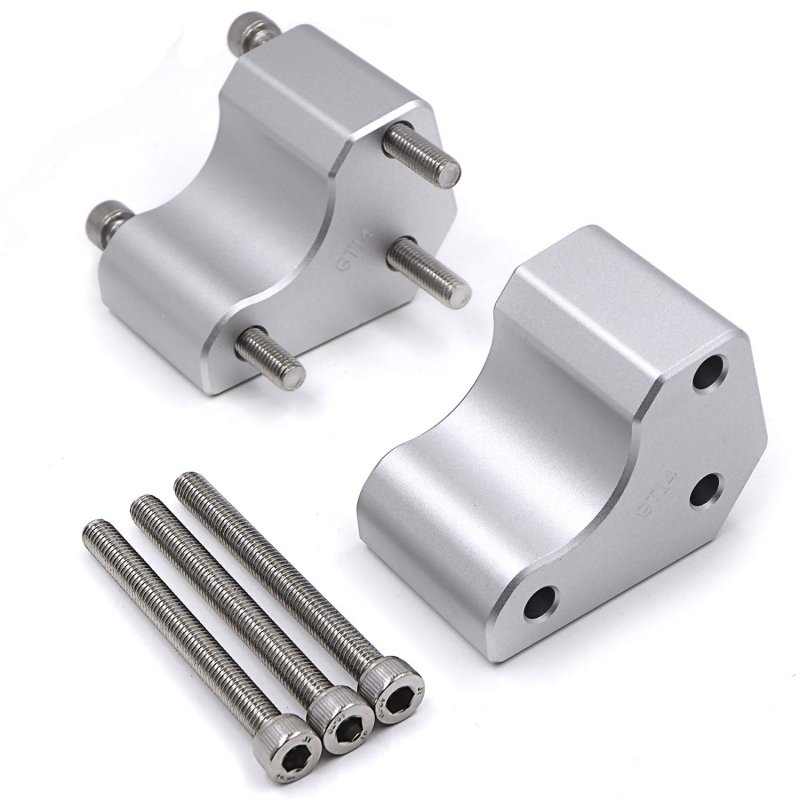 Silver Racing Lift Risers Handle Bar Adapter For Kawasaki Gtr 1400 Concours 14 Zg 2008-2018 P N Gzsp-zg-034