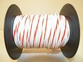 White Orange Striped 18 Ga Awg Gxl Wire 100 Spool For Automotive Truck Motorcycle Rv General Purpose Copper 94 O D Abrasion 