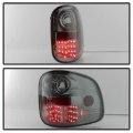 Acanii For 1997-2003 Ford F150 Pickup Flareside Smoked Lens Led Tail Lights Brake Lamps Replacement Driver Passenger