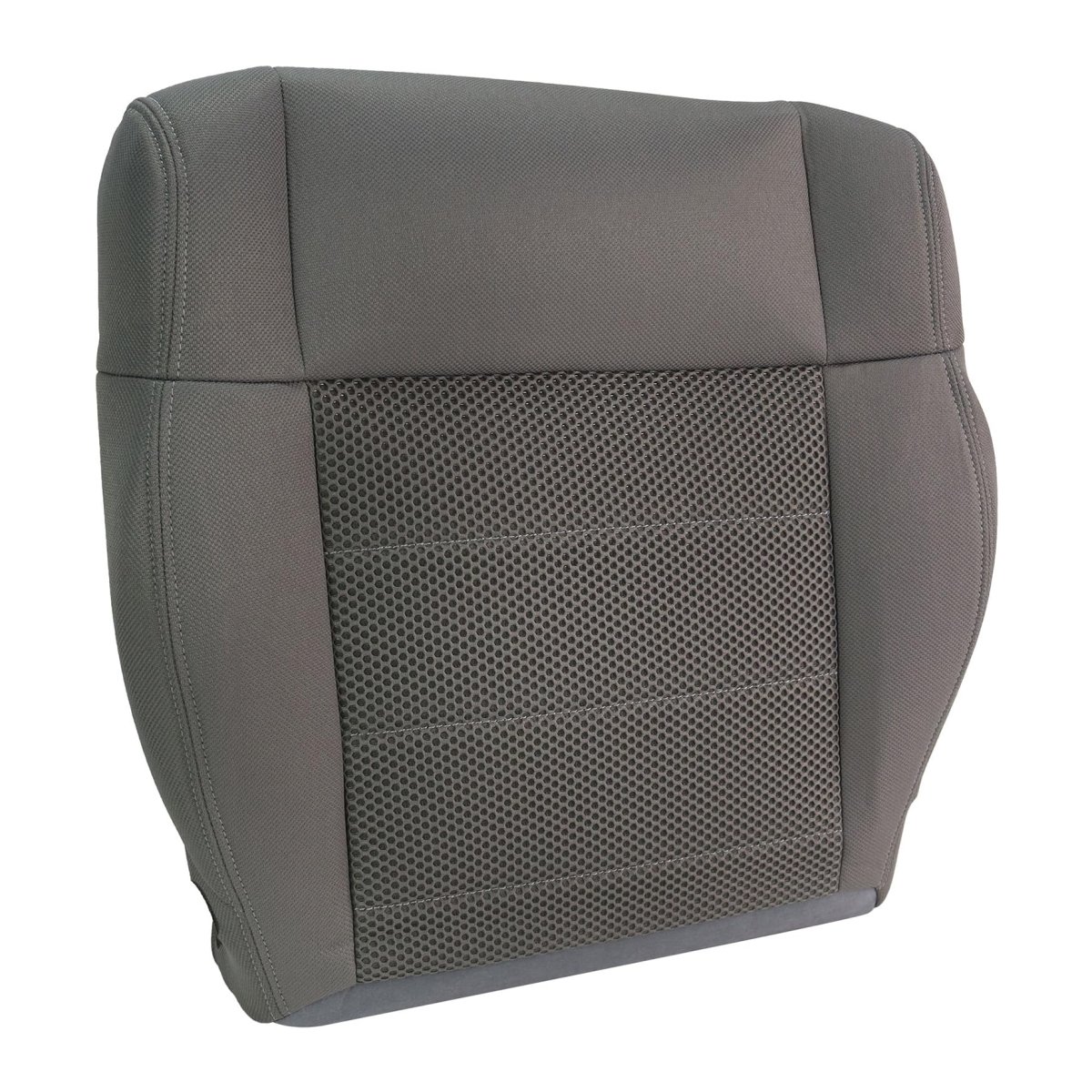 Cloth Front Driver Bottom Seat Cover Gray Replacement For 2007-2012