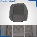 Cloth Front Driver Bottom Seat Cover Gray Replacement For 2007-2012