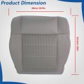 Cloth Front Driver Bottom Seat Cover Gray Replacement For 2007-2012