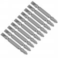 Uxcell 10 Pcs Ph2 Sl6 Magnetic Double Ended Screwdriver Bits 1 4 Inch Hex Shank 2 56-inch Length S2 Power Tool