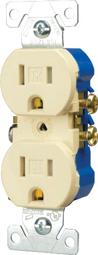 Eaton Tr270a Tamper Resistant Duplex Receptacle Almond