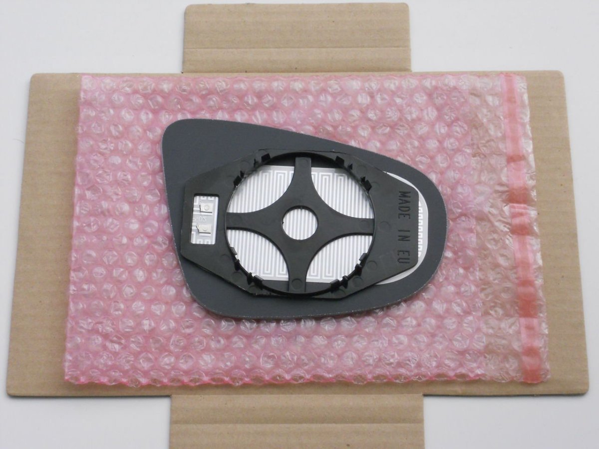 Heated Flat Mirror Glass With Backing Plate For 2010-2014 Volkswagen Golf Gti Driver Side View Left Lh