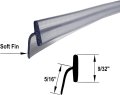 Angled Clear Vinyl T Wipe For Inswing And Outswing Shower Doors 36 In Long Vs83-36-a