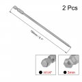 Uxcell 2 Pcs H3 3mm Ball End Screwdriver Bits S2 Steel Magnetic 5 1 Inch Long Drill Bit With 4 Hex Shank
