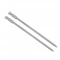 Uxcell 2 Pcs H3 3mm Ball End Screwdriver Bits S2 Steel Magnetic 5 1 Inch Long Drill Bit With 4 Hex Shank