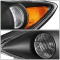 Auto Dynasty Black Housing Amber Corner Headlight Head Lamps Tool Kit For Camry 05-06