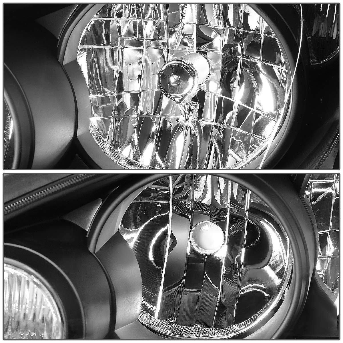 Auto Dynasty Black Housing Amber Corner Headlight Head Lamps Tool Kit For Camry 05-06