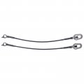 Newyall Pair Left And Right Rear Tailgate Cables Lift Gate Support Straps With Hinge Pivot Bushing Insert Kit
