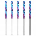 Hqmaster Up Down Cut Bit 1 8 Shank Compression Spiral Cnc Router Bits End Mill Tungsten Carbide Milling Cutter Set 5 Pack 
