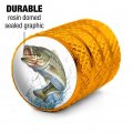 Largemouth Bass Fishing 7 Valve Stem Caps For Tire Rim Wheel Aluminum Yellow