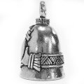 Guardian Bell Celtic Claddagh Heart Motorcycle Biker Luck Riding Silver