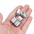 Uxcell 5pcs Aluminum Spacer 1 4 Bore X 2 Od Length Screw Standoff Bushing Plain Finish Round Metal For Id Screws Bolts And Rods
