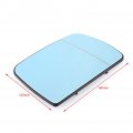 Fydun Pair Of Heated Wing Mirror Glass With Backing Plate Driver Side Left Rear View Blue Tinted For Bmw X5 E53 1998-2006