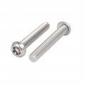 Uxcella M6x40mm 304 Stainless Steel Button Head Torx Security Tamper Proof Screws 5pcs