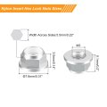 Nylon Insert Hex Lock Nuts 8pcs M3 X 0 5mm Aluminum Alloy Self-locking Anodizing Flange Nut For Fasteners Silver